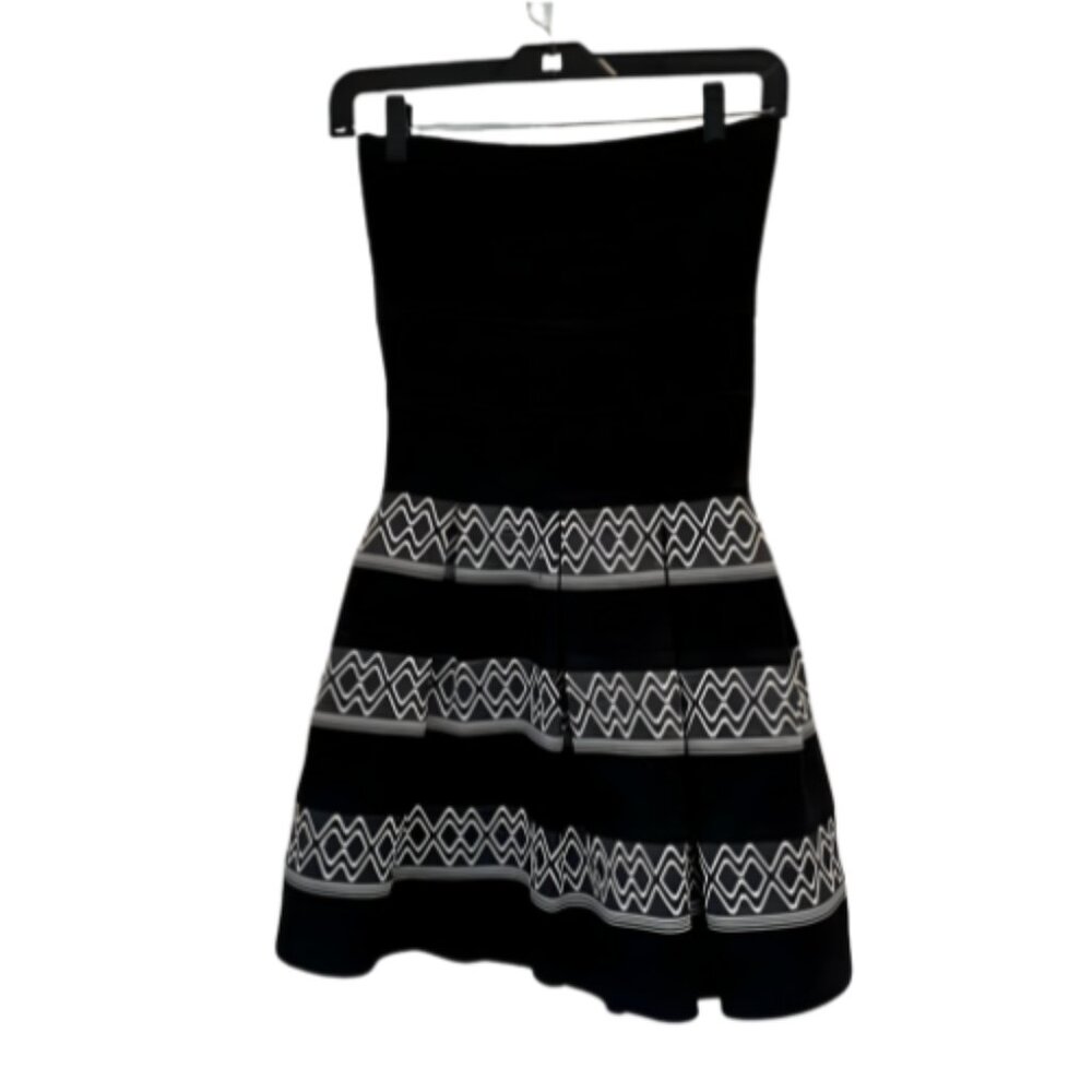 Pleasure Doing Business Bandage Strapless Pleated Cocktail Dress